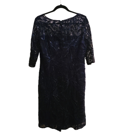 Tahari Arthur S Levine Illusion Special Occasion Sheath Dress - Picture 2 of 4